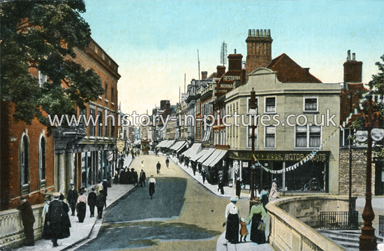 High Street, Bedford, Bedfordshire. c.1907